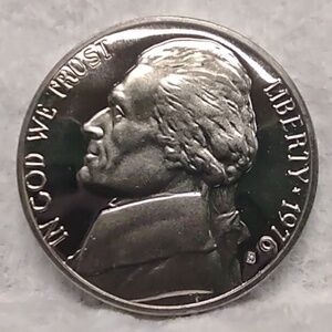 1976 S Jefferson Nickel  FROM PROOF SET  Full Steps. 206092848177